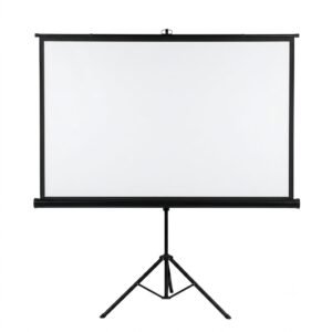 C-Lite 100 Inch Tripod Projector Screen for Office Meetings & Classroom Use