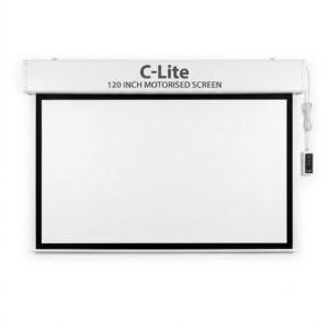 C-Lite 120 Inch Motorised Projector Screen for Home Cinema & Professional Presentations