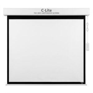 C-Lite 150 Inch Motorised Projector Screen for Large Venues & Conference Rooms